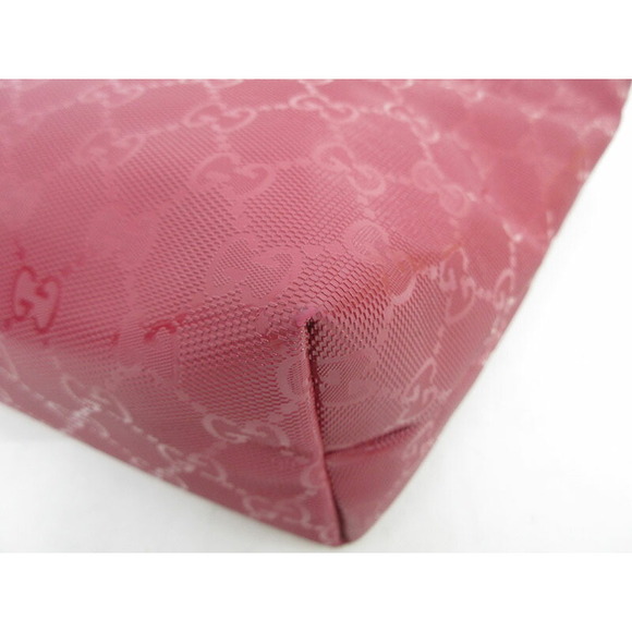 Gucci Imprime Bag Red Leather GG Tote - Picture 4 of 9